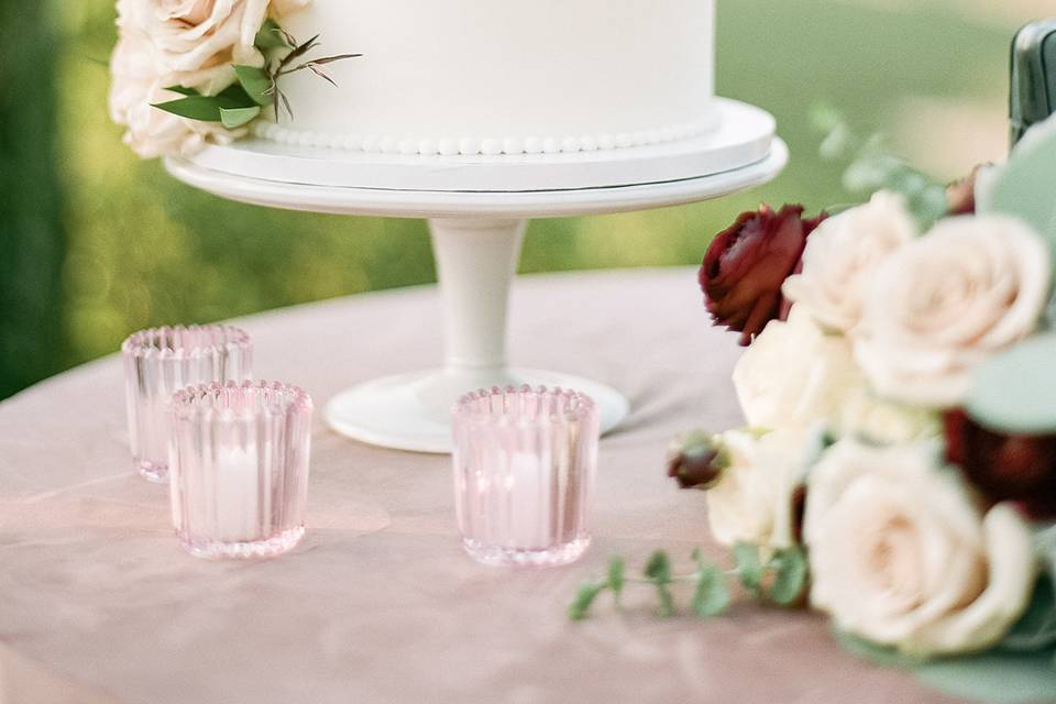 Blush Ranunculus & Roses