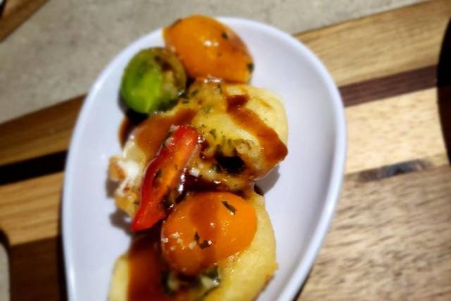 Tempura Caprese Salad