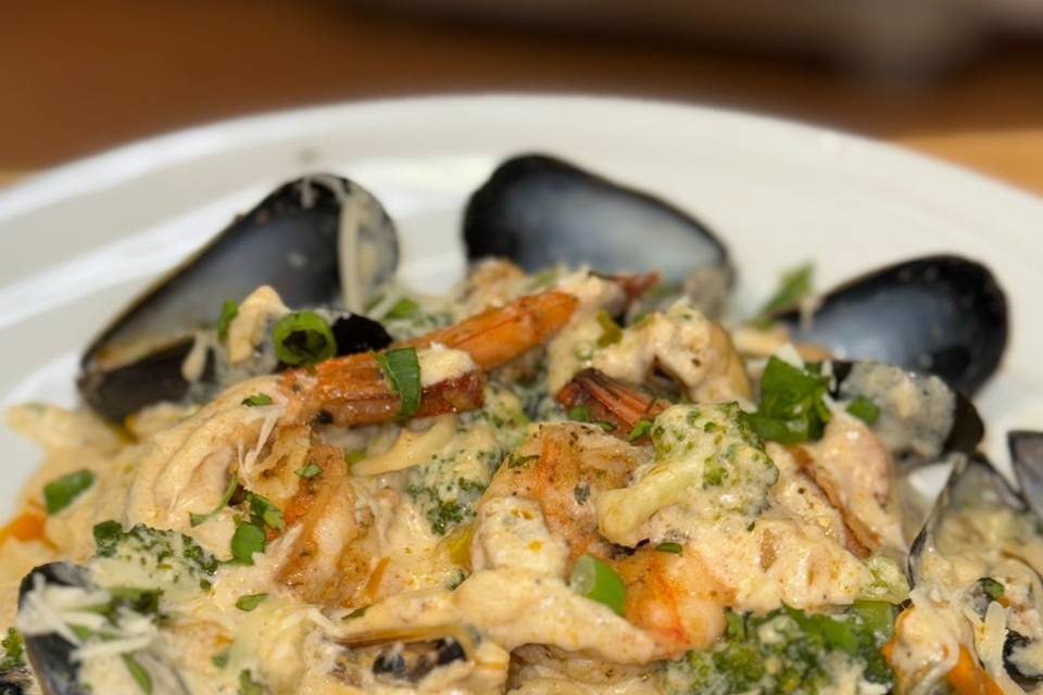 Mussels in cream sauce