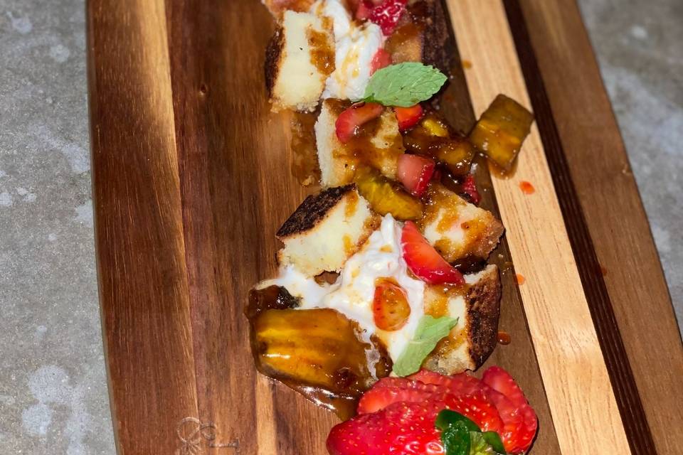 Deconstructed Pound cake