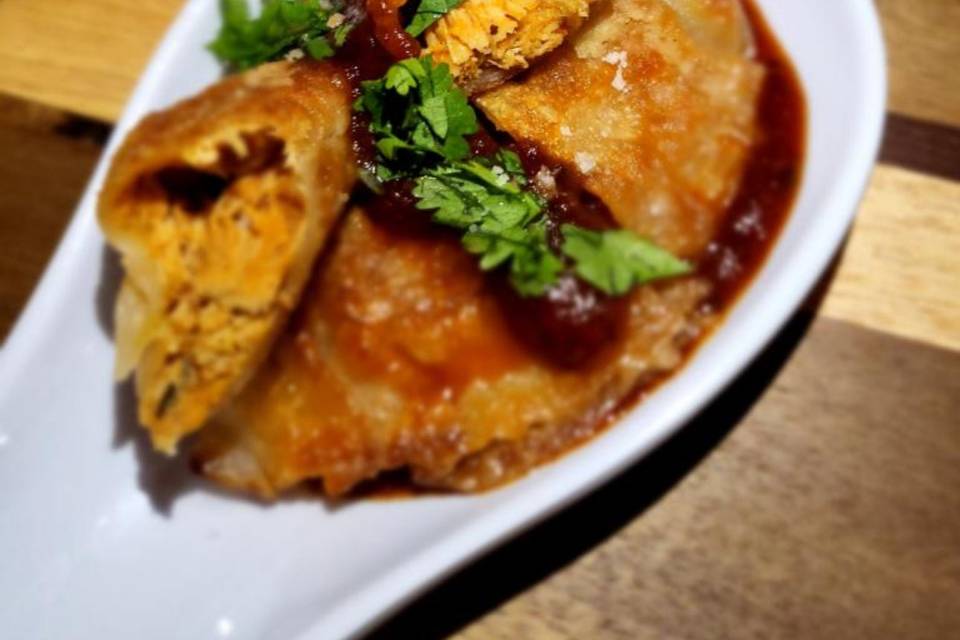 Chicken Cacciatore Dumplings