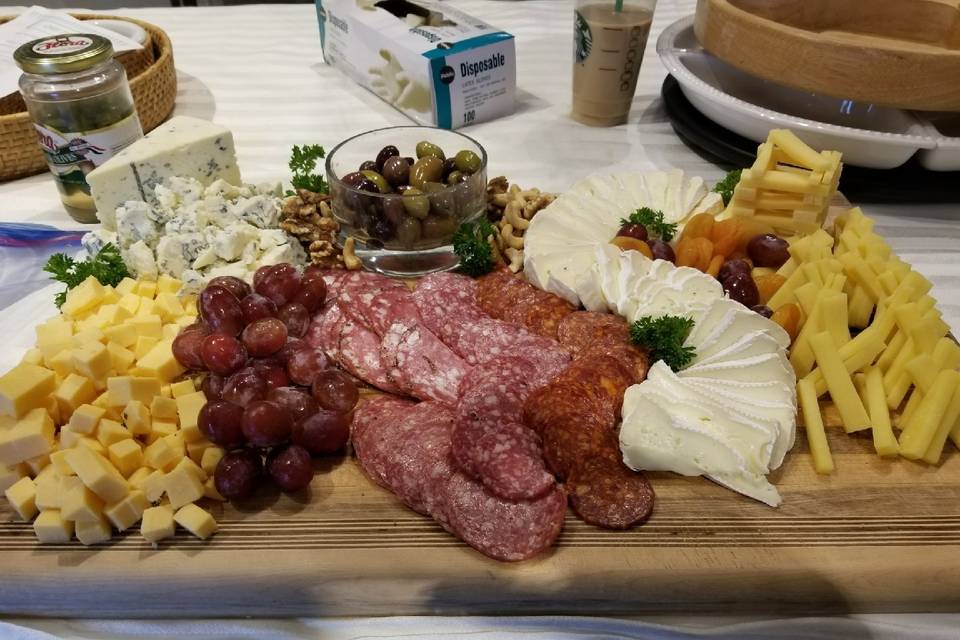 Cheese, Fruit & Cracker Board