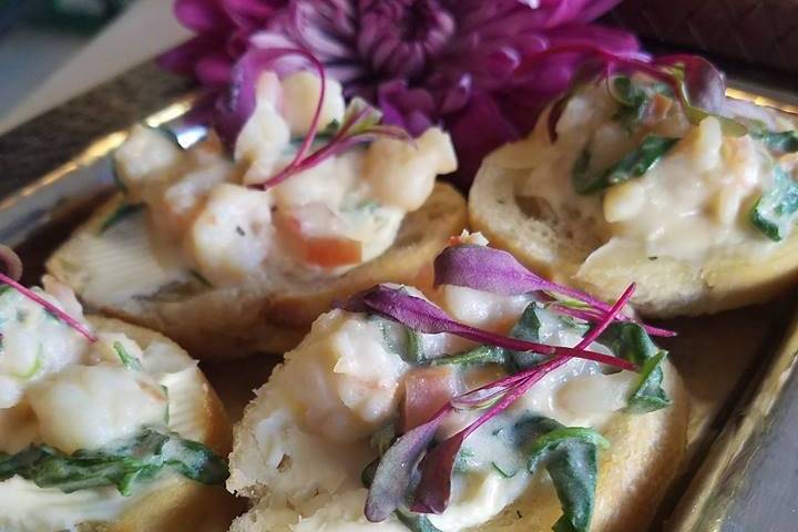 Shrimp and Tarragon Brushetta