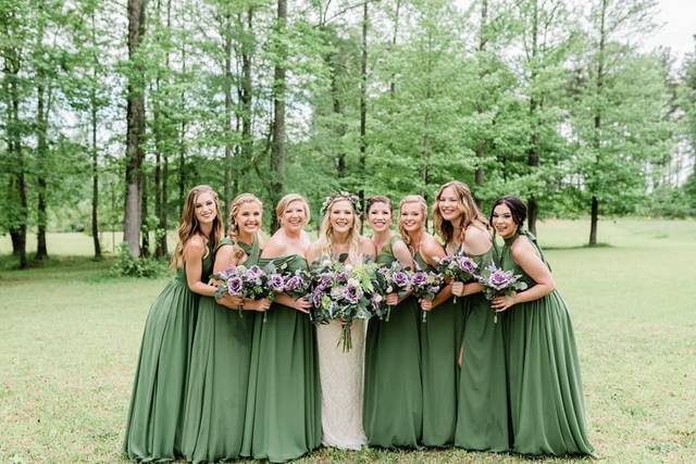Lilac & succulent bouquets