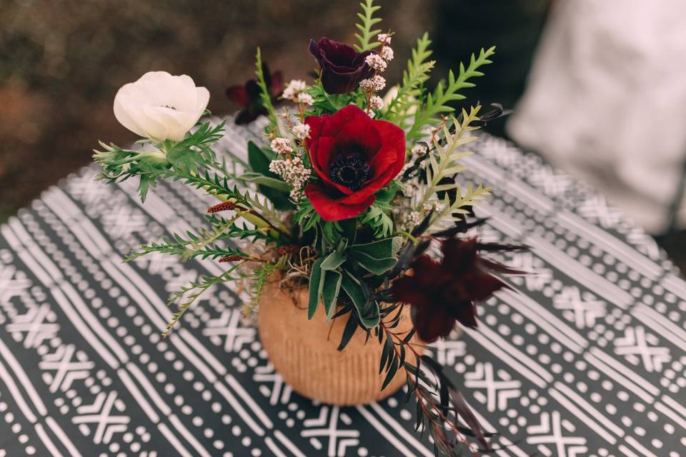 Mud cloth & anemones