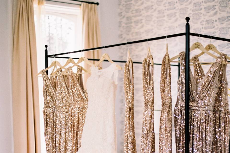 Sequin bridesmaid dresses