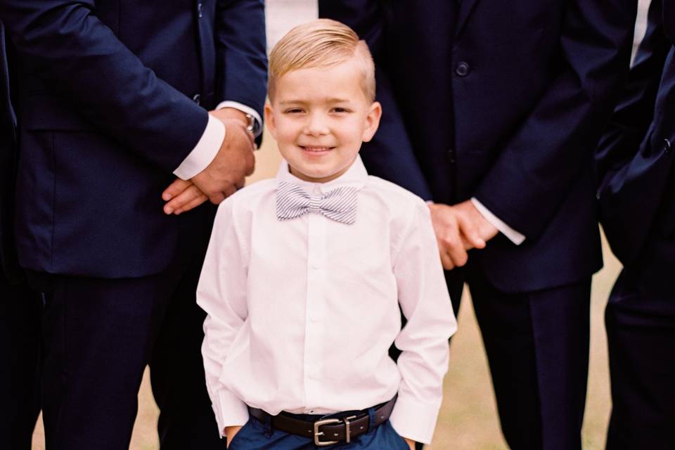 Ring bearer bow tie