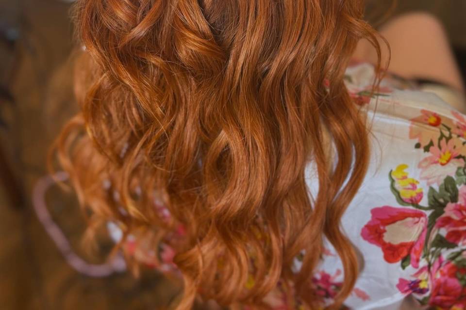Floral updo