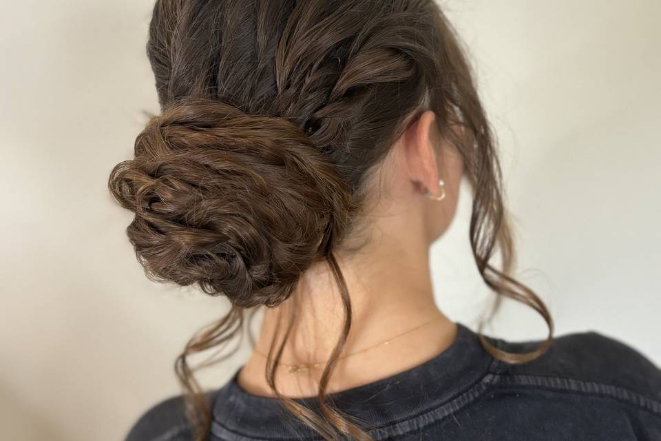 Boho bun