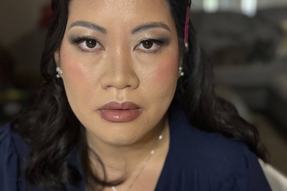 Engagement shoot makeup