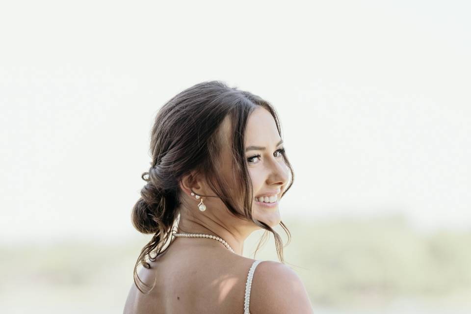 Brides hair and makeup