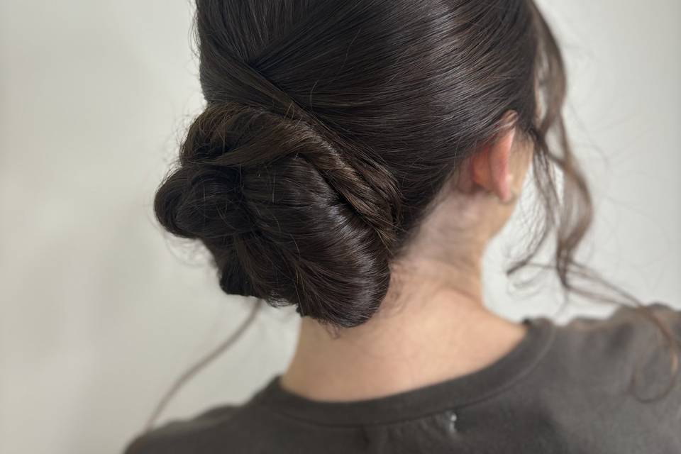 Sleek bun