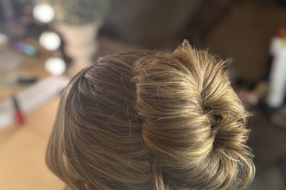 Messy French twist