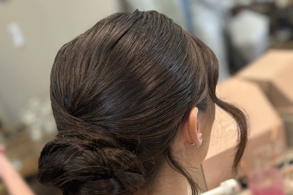 Clean updo