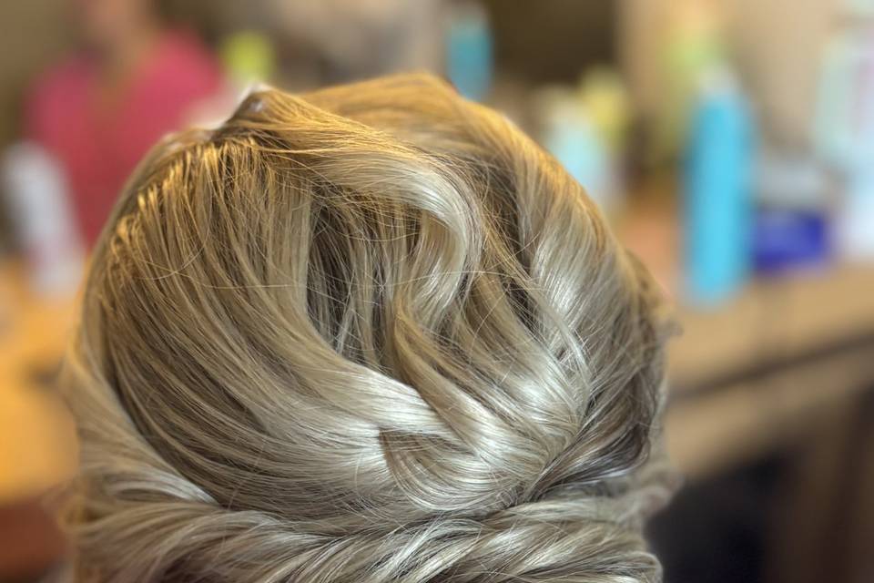 Boho updo
