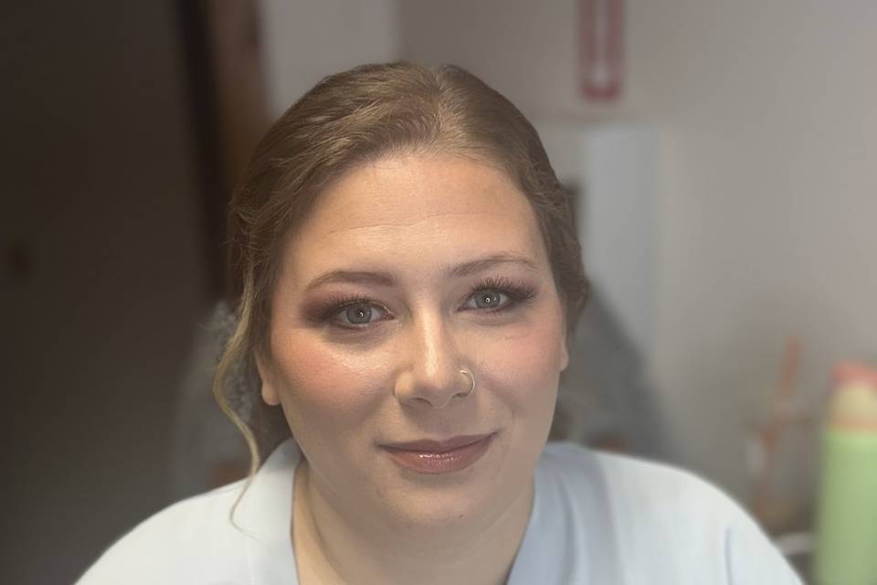 Purple bridesmaid