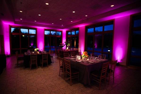 Wedding reception area