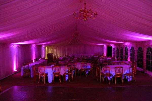 Wedding ballroom area