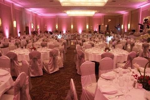 Wedding reception area