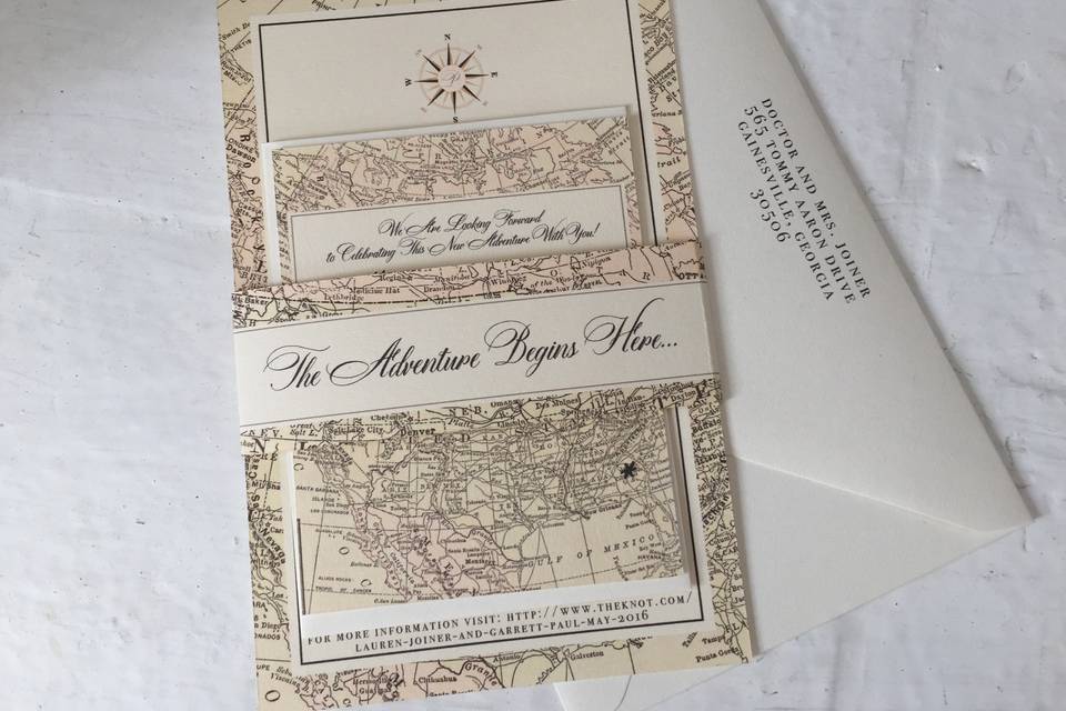Invitation and envelope