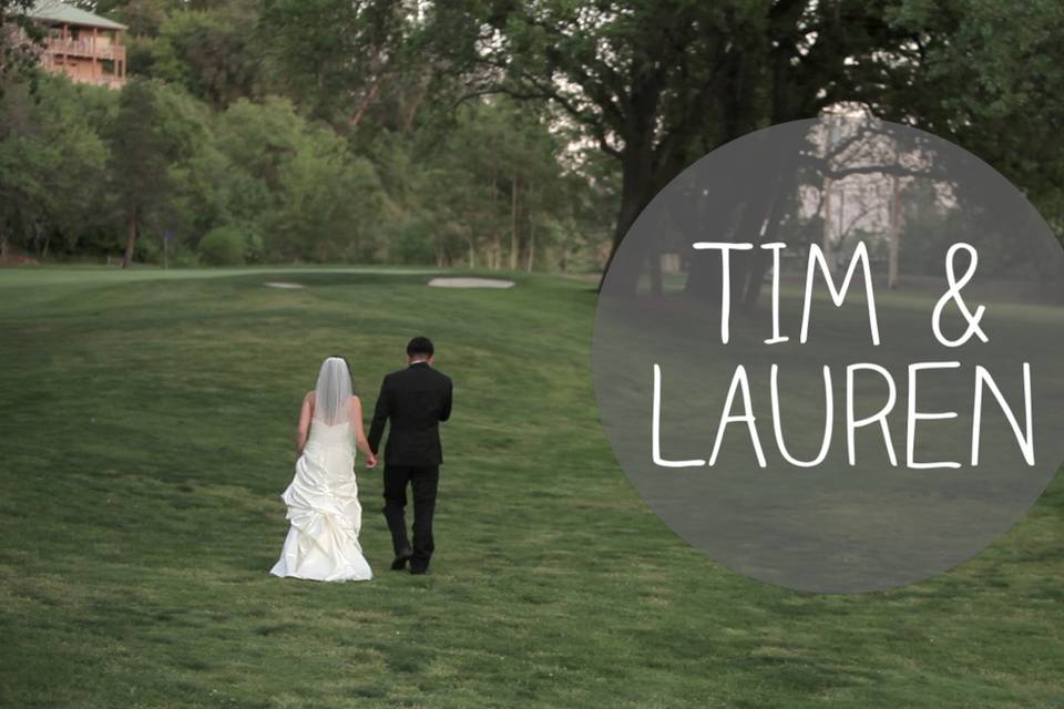 Tim & Lauren's wedding in Redding, CA at Riverview Golf Course.