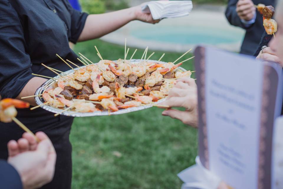 Shrimp skewers