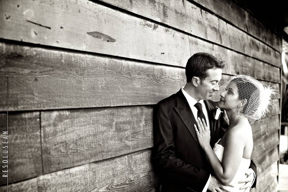 Couple in black and white