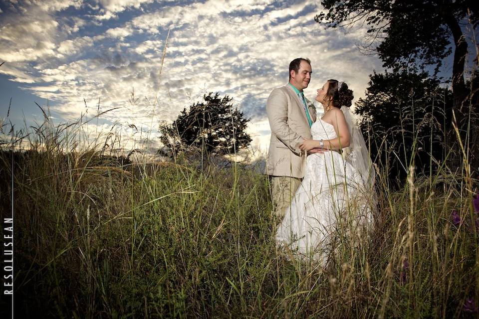 Couple in a field