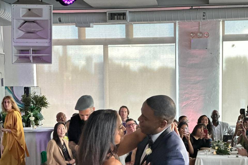 At the reception First Dance