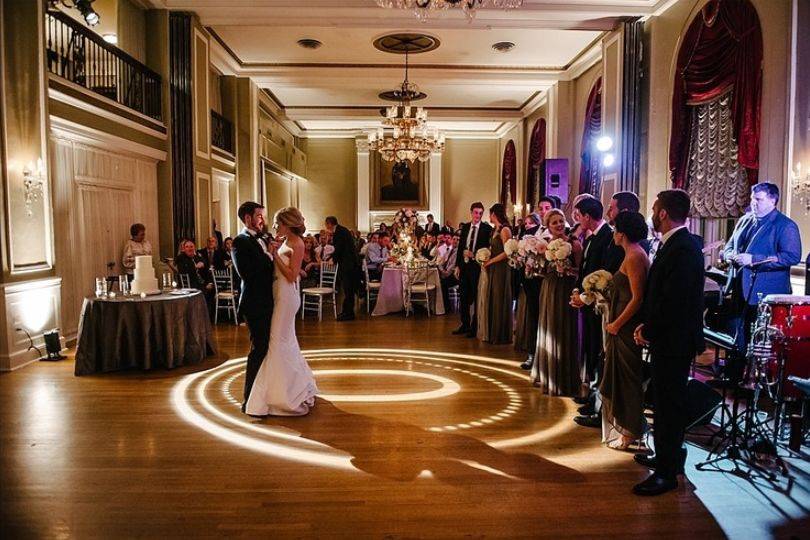 Couple's first dance