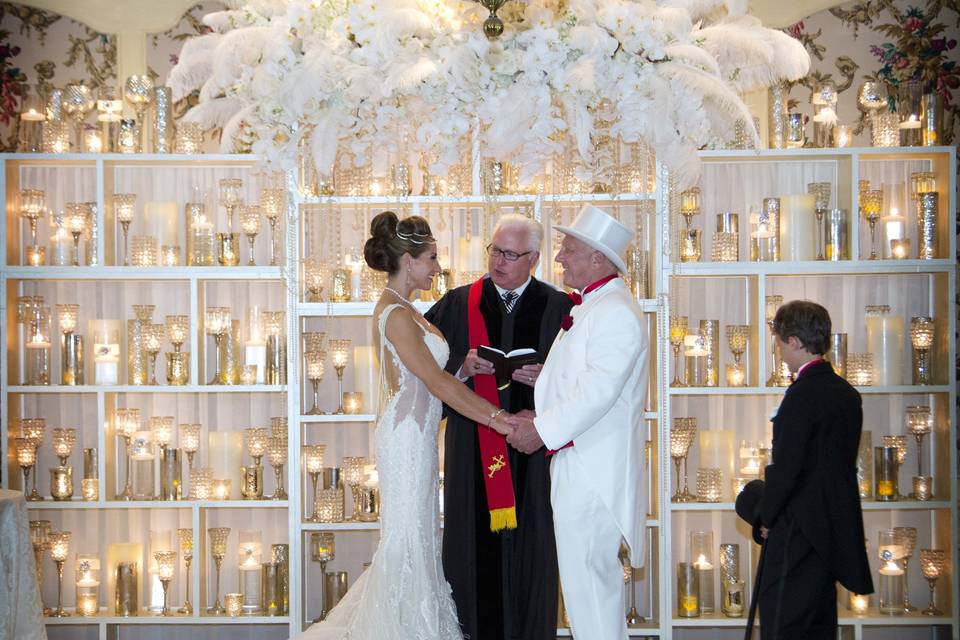 Indoor wedding ceremony