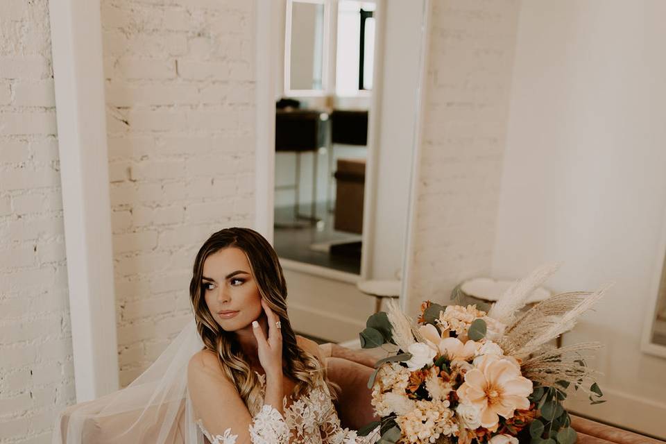 Bride before ceremony