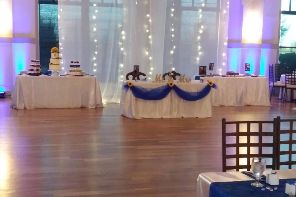 Reception decor
