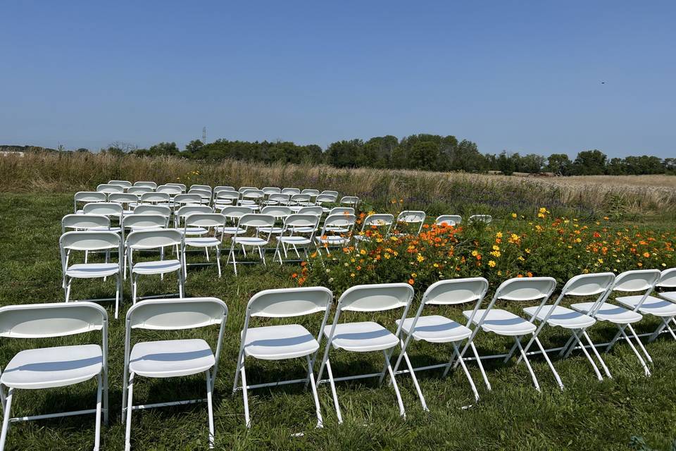 Flower field ceremony