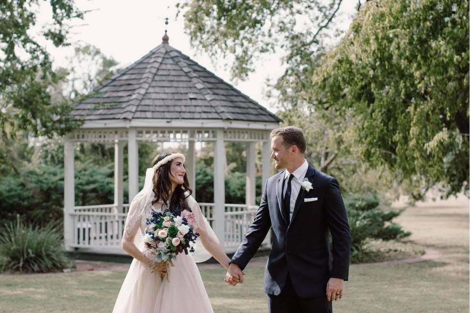 Gazebo as backdrop