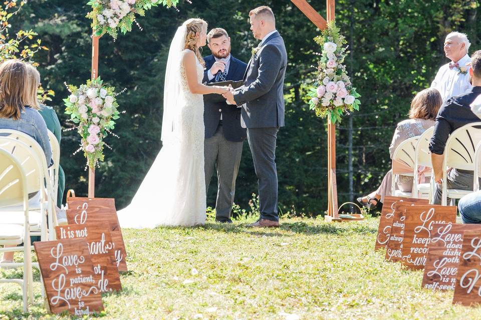 The vows at the meadow