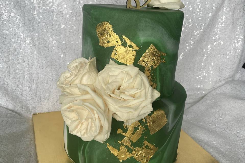 Emerald and gold