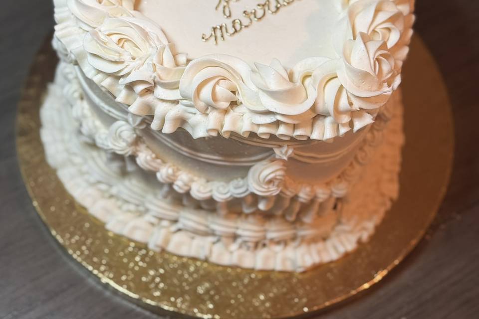 Small Ceremony Heart cake
