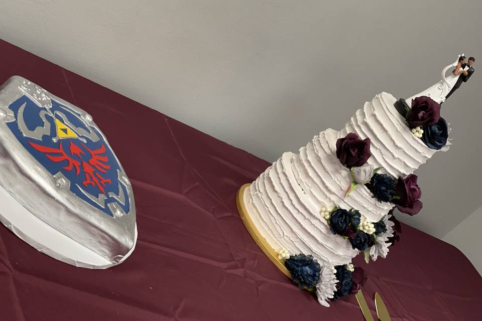 Bride and groom cake