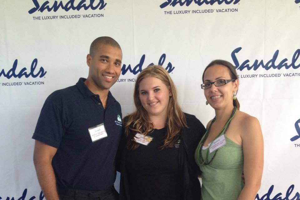 Some of the My Paradise Planner team members at Sandals Emerald Bay for an annual sight inspection & training.