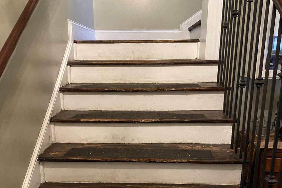 Stairs to upstairs room