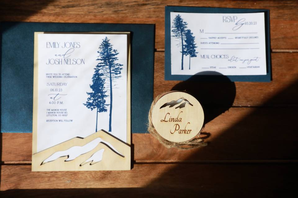 Wood Pocket Mountain Invites