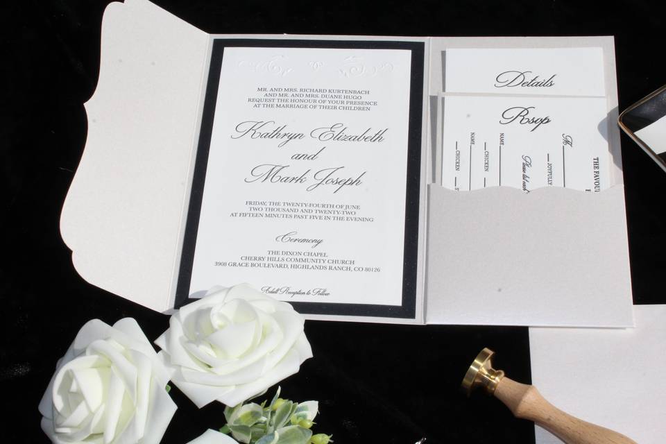 Embossed Invitations