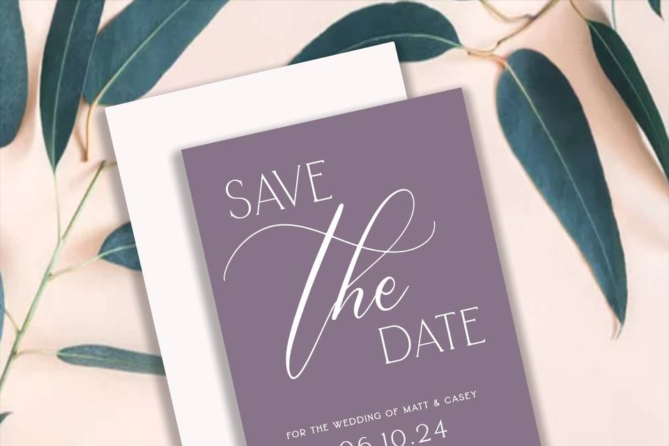 Elegant Save the Date