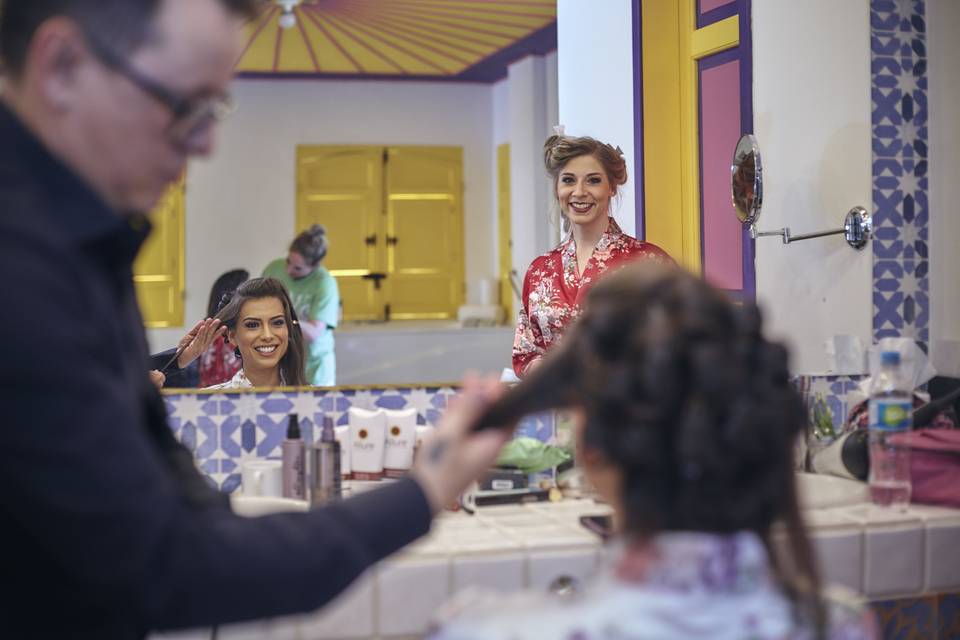 Hair and makeup