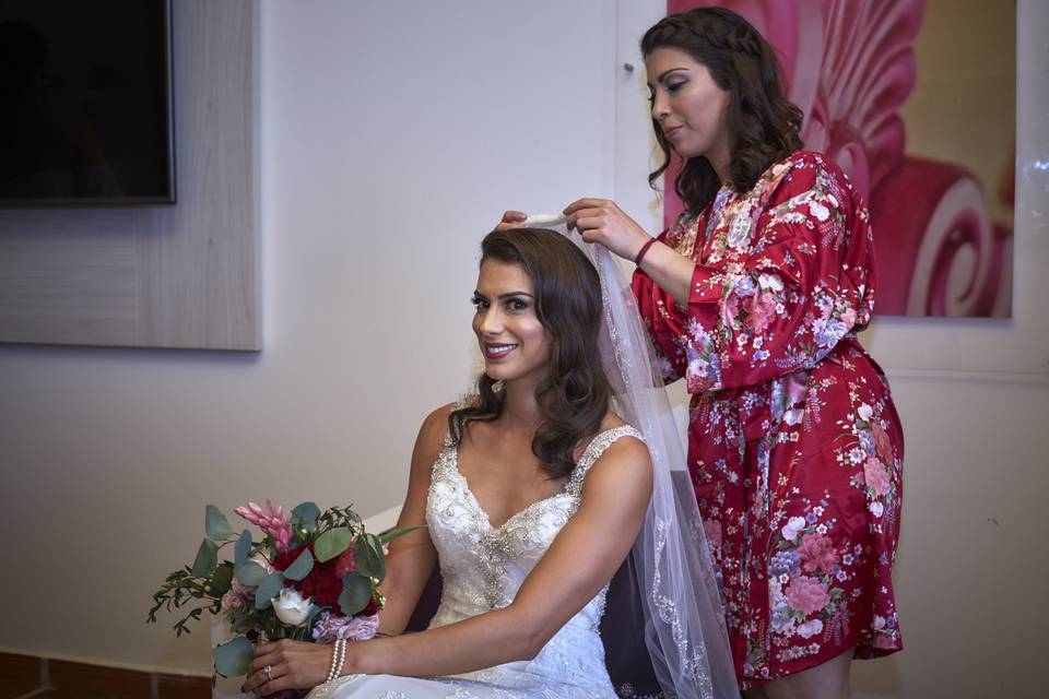Bride and Bridemaid