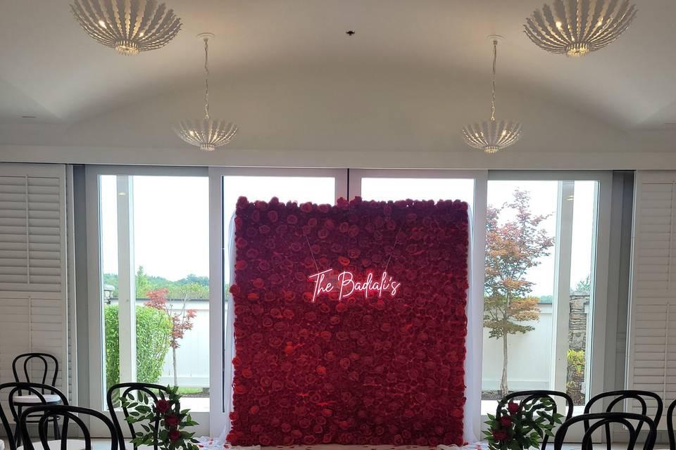 Rose Flower wall