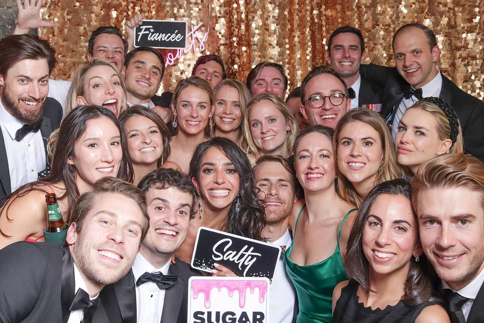 Typical group shot from booth