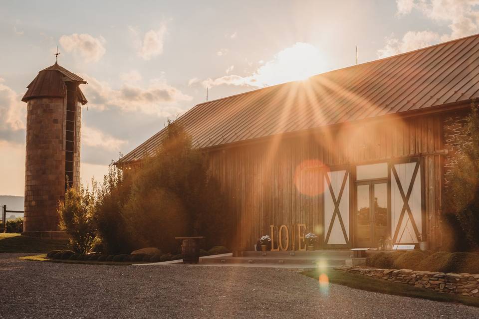 Barn in Evening