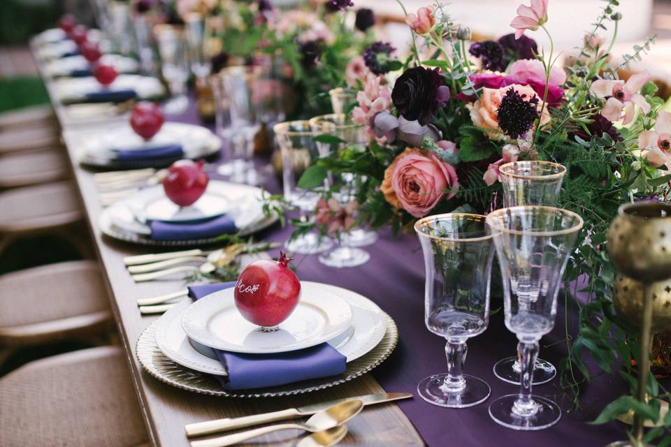 Spanish inspired tablescape